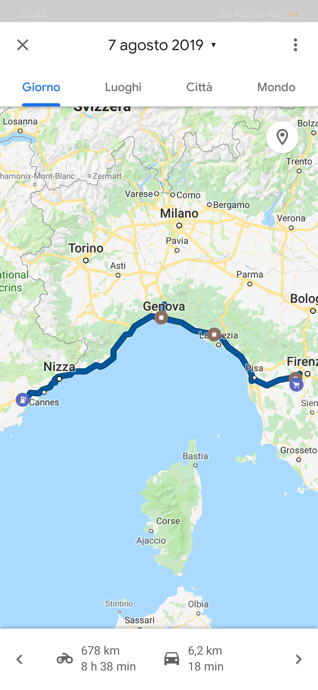 1379 km in 17 ore
